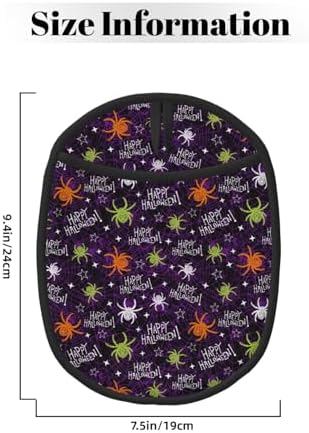 Halloween Pot Holders for Kitchen Heat Resistant Oven Mitts with Pocket