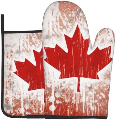 Canada Flag Oven Mitts Pot Holders Set