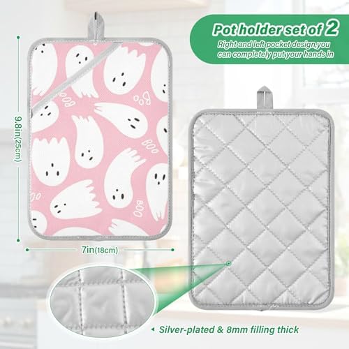 Cute Heat-Resistant Pot Holder Set for Kitchen Use