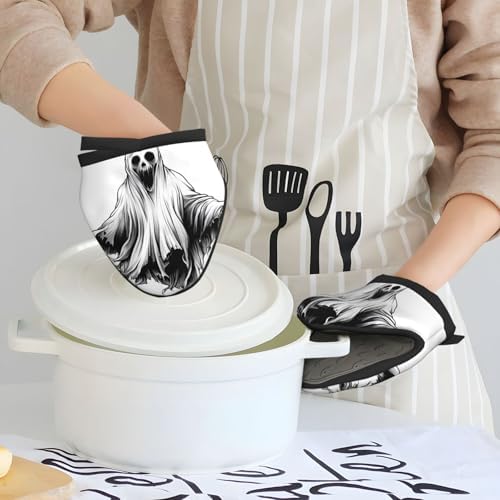 FireDeer Halloween Mini Silicone Oven Mitts