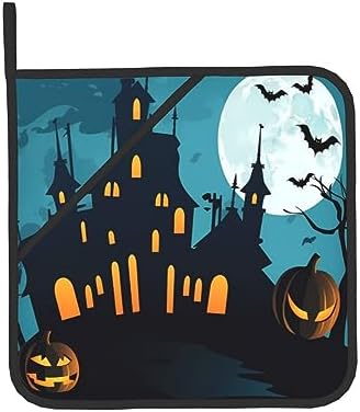 4-Piece Halloween Oven Mitts Potholders