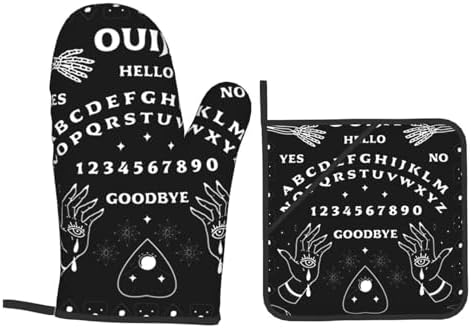 Spectral Wiccan Ouija Board Planchette Set of 4 BlackGrey