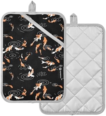 2-Piece Koi Potholder Set for Kitchen Essential