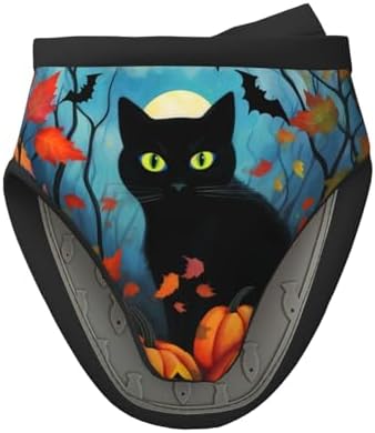 High-Quality Halloween Black Cat Mini Oven Mitts