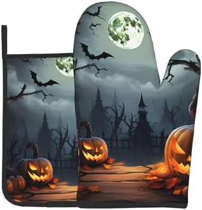 Oven Mitt Pot Holder Set for Baking Grilling