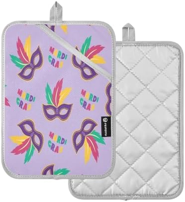 Mardi Gras Pot Holder Set
