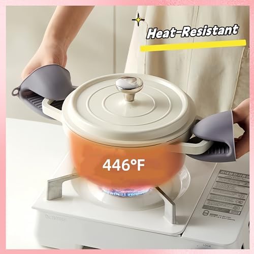 PEIQICHU Mini Silicone Oven Mitts 3 Pairs