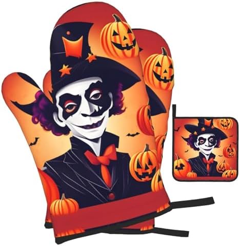 Happy Halloween esteems Oven Mitts Pot Holders Sets