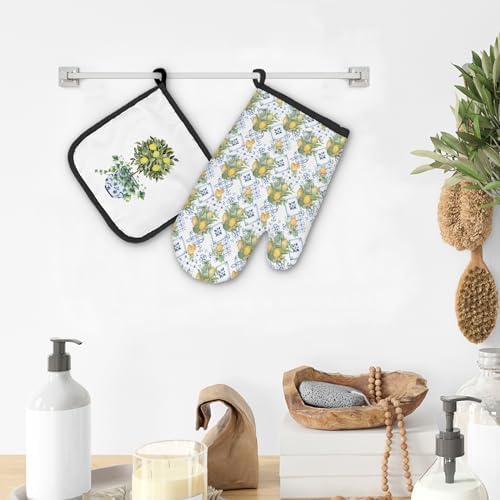 Chinoiserie Oven Mitts Set