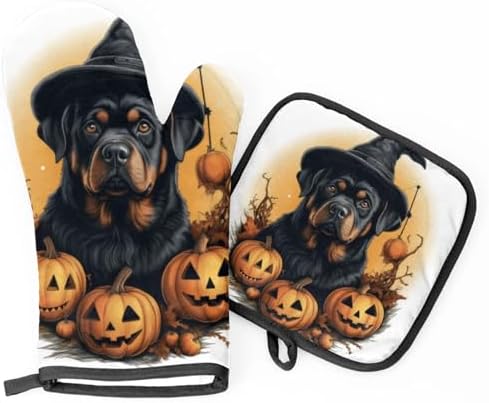 Trick or Treat Halloween Oven Mitt Set