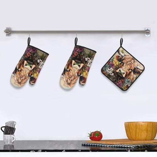 Heat-Resistant Oven Mitts