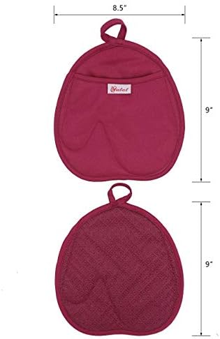 Yutat 4 Piece Oven Mitts and Pot Holders Set