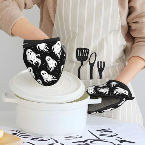 Gjieliness Halloween Ghost Mini Oven Mitts