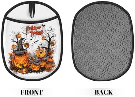 Festive Trick or Treat Pot Holder Set