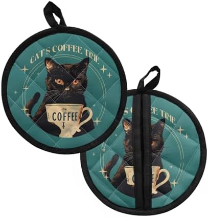 2-in-1 Heat Resistant Pot Holder Set for Cooking Baking