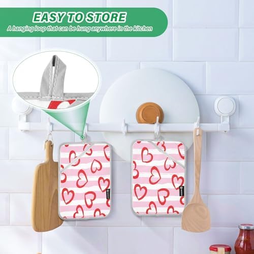 Kcldeci Heat-Resistant Pot Holder with 18x25cm Heat-Protective Kitchen Pots
