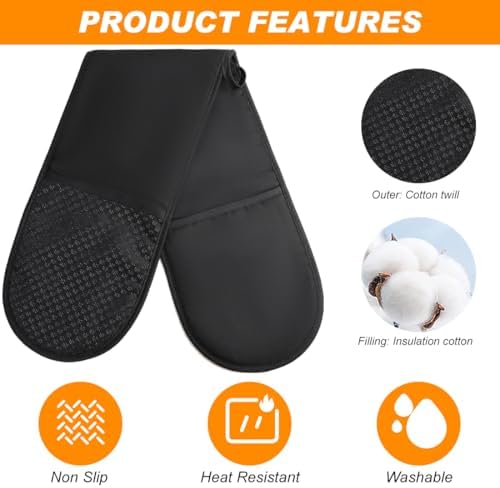 Thick Heat-Resistant Oven Mitt with Non-Slip