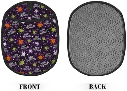Halloween Pot Holders for Kitchen Heat Resistant Oven Mitts with Pocket