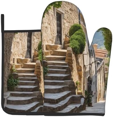 Italian Tuscan Oven Mitt Pot Holder Set
