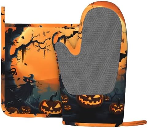 Oven Mitts and Pot Holders Set by ZHANLEI