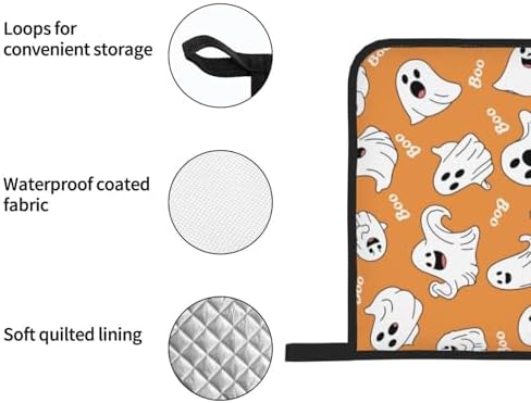 Oven Mitts Potholders Set Halloween Edition