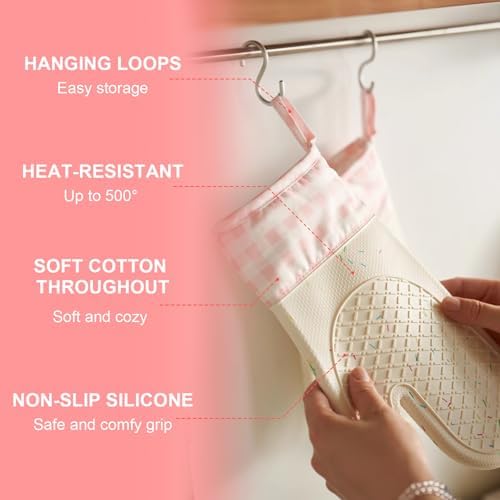 Silicone Confetti Oven Mitts Pair