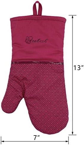 Yutat 4 Piece Oven Mitts and Pot Holders Set