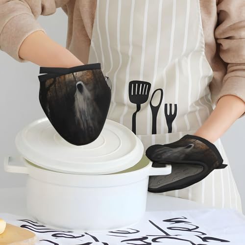 Solve Cooking Stress with the Terrifying Halloween Ghost Mini Oven Mitts