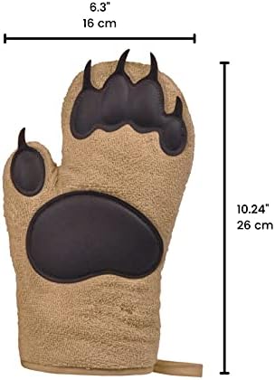 Genuine Fred Bear Hands Oven Mitts - Fun Functional