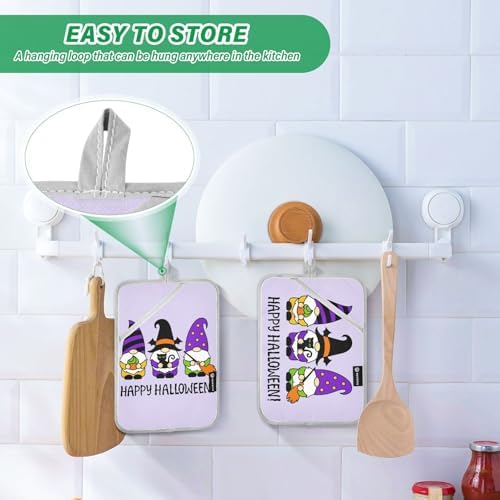 Halloween Gnomes Potholders Set for Cooking