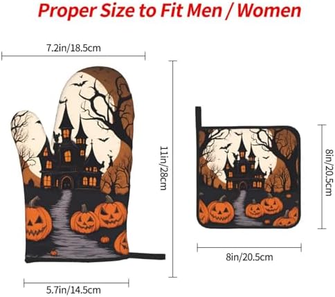 Halloween II Funny Oven Mitts for Baking Pioneers