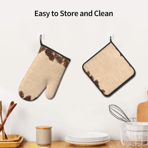 Vibrant Oven mitts and pot holder set