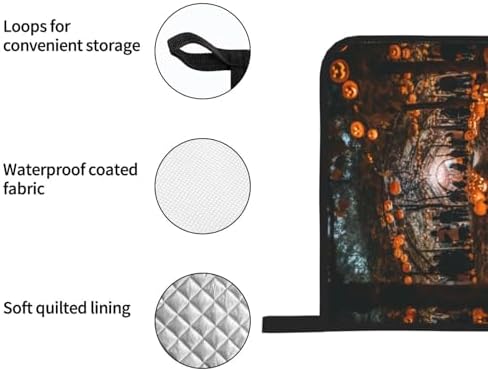 Halloween Trick or Treat 4-Piece Oven Mitt Set