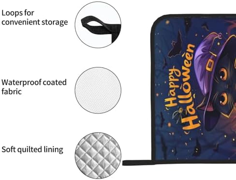 Super Spooky Halloween Cat Potholders