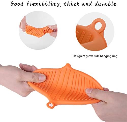 NEPAK 4 Pairs Silicone Oven Mitts