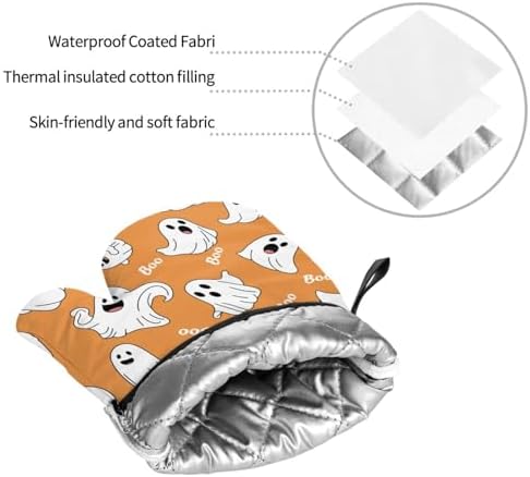 Oven Mitts Potholders Set Halloween Edition