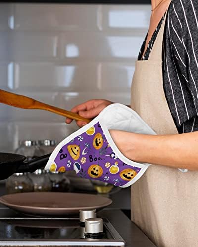 Unique Halloween Boo Pot Holders Set of 5