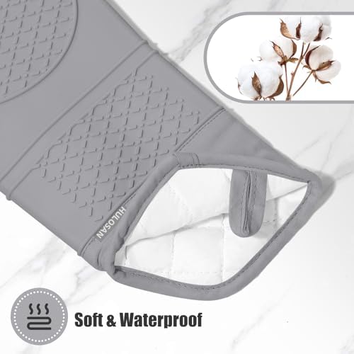 Safe Heat-Resistant Pots and Oven Mitts Set