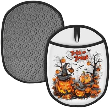 Festive Trick or Treat Pot Holder Set