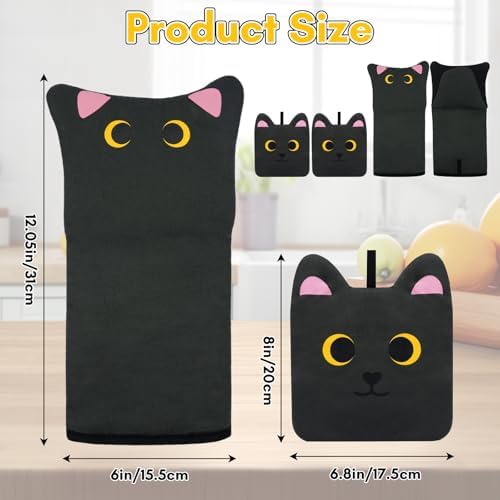 Oven Mitts for Kitchen Fun Heat Resistant Cat Mitts Set