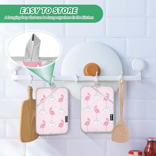 Flamingo Pink Bird Baking Pot Pans Set