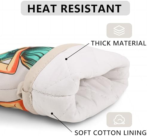 Funny Oven Mitts for Women with Shout the Fucupcakes Text