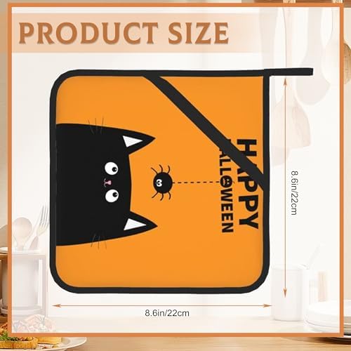 BAMOWEY Happy Halloween Pot Holders Set of 2