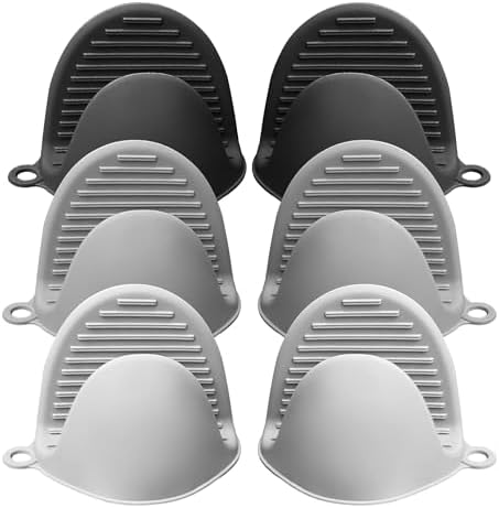 PEIQICHU Mini Silicone Oven Mitts 3 Pairs