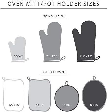 Safe Secure Oven Mitts Set for Kitchen Experts