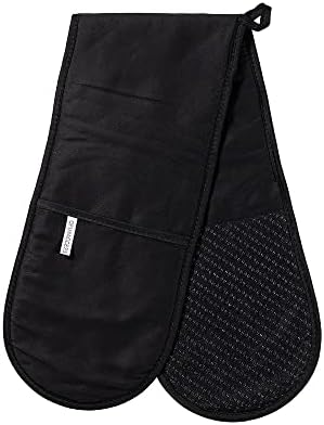 Heat-Resistant Oven Mitt 75x32in Black