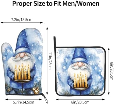 Gjieliness Hanukkah Gnome Oven Mitts Set