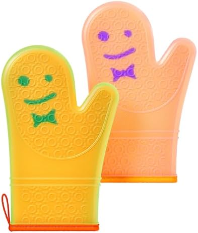 Pair of Heat-Resistant Oven Mitts by Staff