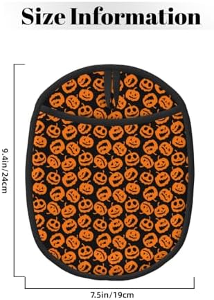Two-Pack Halloween Silicone Potholders Heat-Resistant Non-Slip Pumpkins Flash