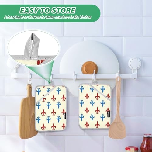 KClDeci Heat-Resistant Potholders Set of 2 for Kitchen Use